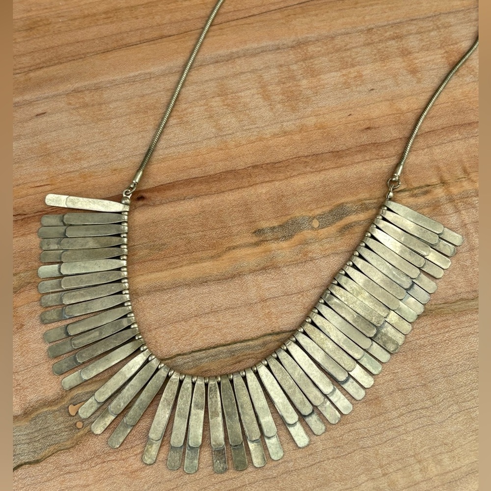 Elegant Gold Toned Statement Necklace